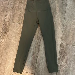 lululemon green leggings size 4